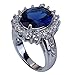 YAZILIND Jewelry Stunning Unique Design Silver Plated Gemstone Women Ring Ladies Size7