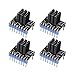 Kingprint TMC2208 V2.1 Stepper Damper with Heat Sink Driver, Replacement Damper for A4988 DRV8825 for 3D Printer (4 Pieces)