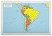 Painless Learning Educational Placemats South America Central America and Canada Maps Set Non Slip Washable