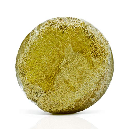 Loofah Soap Rosemary - Large Exfoliating & Therapeutic Hand Made Loofa Soap Luffa Bar with Organic Essential Oils & Dead Sea Salts - 250g/8.8 oz