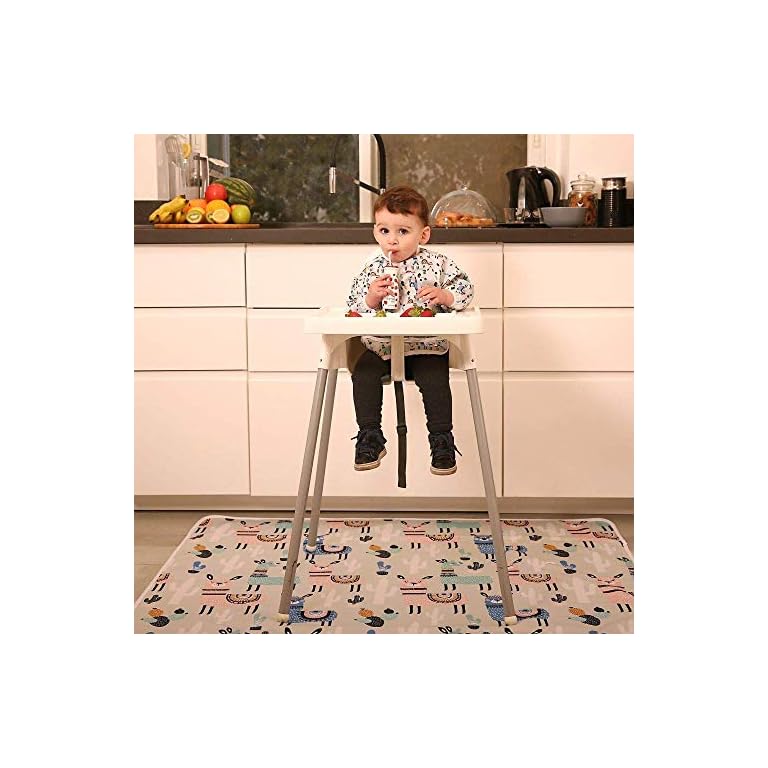 Baby Splat Mat for Under High Chair Floor Mat Baby Feeding Set