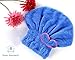 Microfiber Hair Towel Wrap for Women, 5 Pack Fast Coral Velvet Bowknot Drying Hair Turban Wrap,Absorbent Head Hair Towels for Kids