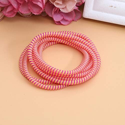Tabanlly Universal Spiral Strain Relief Cord,1.4M Wire Organizer Cable Protectors Relief Cord Sleeves