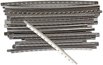Yibuy Electric Guitar Fretwire Fingerboard Frets 2.7mm Copper Silver Pack of 21