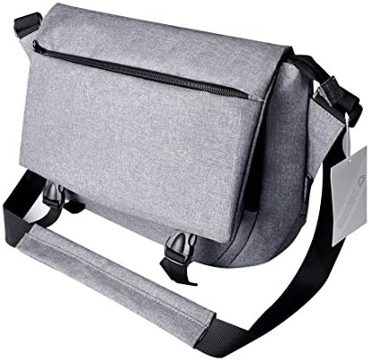LUYADA Multifunction Messenger Bag Shoulder Bag Laptop Computer Bag Satchel Bag, Gray
