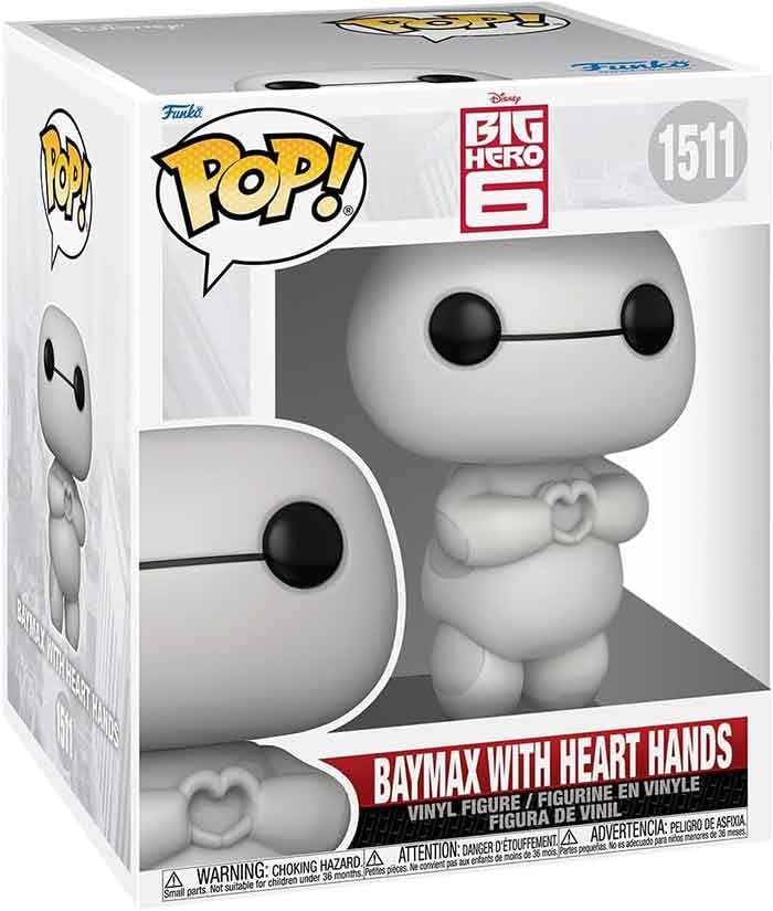 Funko POP! Super: BH6 – Baymax - (Heart Hands) - Big Hero 6 - Collectable Vinyl Figure - Gift Idea - Official Merchandise - Toys for Kids & Adults - Movies Fans - Model Figure for Collectors