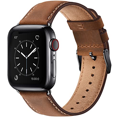 SUNFWR Leather Bands Compatible with Apple Watch