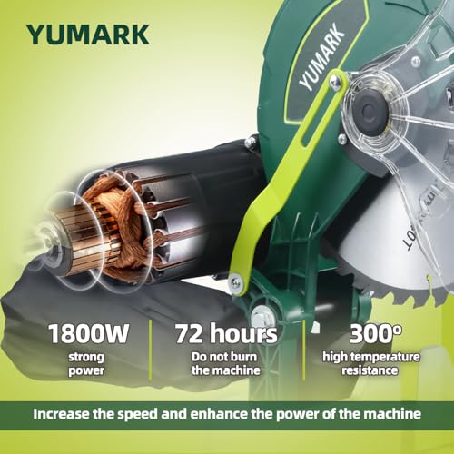 10-inch Miter Saw 6000RPM Corded Power Wood Circular Saw with Precision Miter photo 10