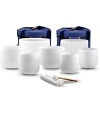 Amazon.com: Leize Crystal Singing Bowl with Carrying Case, White