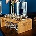 Shot Glasses Premium 1 Oz Crystal Clear Shot Glass Set (6 Glasses) Heavy Base Quality Shot Glasses with Bamboo Holder – Professional Glassware and Stand – Ideal for Pro or Amateur Mixologists