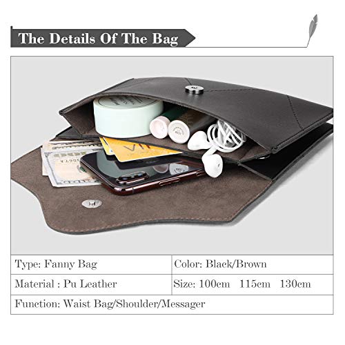 1 JASGOOD+Womens+Leather+Removable+Fashion