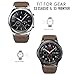 Gear S3 Frontier / Classic Watch Band, MoKo Soft Silicone Replacement Sport Strap for Samsung Gear S3 Frontier / S3 Classic / Moto 360 2nd Gen 46mm Smart Watch, NOT FIT S2 & S2 Classic & Fit2, COFFEE
