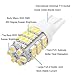 Boodled 20 x T10 RV Trailer 921 192 1206 42-SMD 12V Car Backup Reverse LED Bulbs 6000k Super White / 3500K Warm white 3020 (20xT10 1206 42smd White Board) (20Pcs Warm White -White Board)