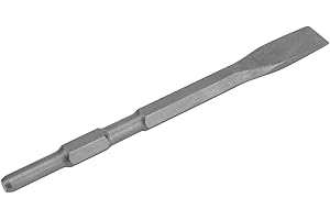 MRISATA Bit Grooving Chisel Grooving Chisel Masonry Concrete Brick Stone Tile Removal Hex Shank for Hammer Drill Tool Bit, Chisel Bit, Concrete Drill Bit Set Industrial Point and Flat Concrete Chisels (Flat)