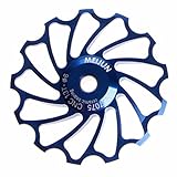 SANNYSIS 13T MTB Ceramic Bearing Jockey Wheel Pulley Road Bike Bicycle Rear Derailleur (Blue)
