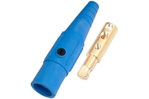 Marinco CLS20MB-D CLS Cam Type, Series 16 Inline, Single Pin Connector, 400 Amp, 600 Volt, 2-2/0 AWG, Male - Blue (D)