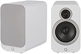 Q Acoustics 3020i Bookshelf Speakers Pair English Walnut - 2-Way Reflex Enclosure Type, 5" Bass Driver, 0.9" Tweeter - Stereo Speakers/Passive Speakers for Home Theater Sound System