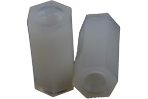 XUNLIU 100pcs M3 12mm Nylon Hex Standoff Spacer Replacement Female to Female (M3X12)