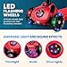 SKIDEE Kick Scooters for Kids Ages 3-5(Suitable for 2-12 Year Old)Adjustable Height Foldable Scooter Removable Seat,3 LED Light Wheels, Rear Brake,Wide Standing Board,Outdoor Activities for Boys/Girls