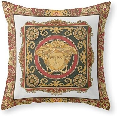 Gail M Classic Versace Throw Pillow Covers 18 x 18 Inch