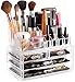 Clear Cosmetic Storage Organizer - Easily Organize Your Cosmetics, Jewelry and Hair Accessories. Looks Elegant Sitting on Your Vanity, Bathroom Counter or Dresser. Clear Design for Easy Visibility. primary