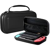 ProCase Nintendo Switch Case, Hard Shell Game Traveler Travel Carrying Box Case for Nintendo Switch 2017 with 8 Game Cards Holders -Black