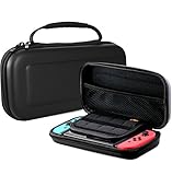 ProCase Nintendo Switch Case, Hard Shell Travel Carrying Box Case for Nintendo Switch 2017 with 8 Game Cards Holders -Black