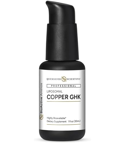 Amazon.com: Quicksilver Scientific Copper GHK+ Facial Serum with Cycloastragenol - Copper Peptide Serum for Healthy Skin Support - Smooth Complexion & Glow - Gluten-Free, Vegan & Non-GMO - 1 fl oz : Amazon.com: Quicksilver Scientific Copper GHK+ Facial Serum with Cycloastragenol - Copper Peptide Serum for Healthy Skin Support - Smooth Complexion & Glow - Gluten-Free, Vegan & Non-GMO - 1 fl oz :