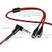 Poweradd Headphone Splitter, Stereo Audio Y Jack Spilitter Cable 3.5mm Male to 2 Port 3.5mm Female for Apple, Samsung, iPad, Computer, Media Players - Red