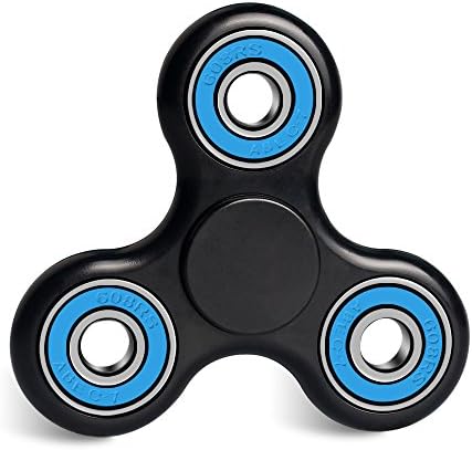 Wukelili Tri Fidget Hand Spinner, Ultra Fast Bearings, Finger Toy, Great Gift for ADD, ADHD, Anxiety, and Autism Adult Children(Blue)