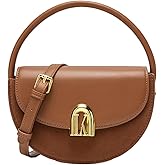 Leather Tote Bag Clutch Purse for Women Saddle Bag Crossbody Handbag Small Top Handle Purse Shoulder Handbag Clutch Satchel