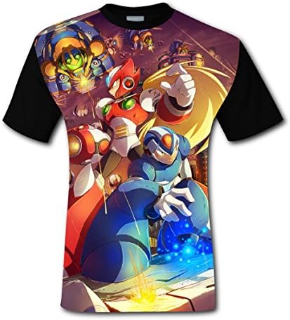 Toya Bemy Megaman Mens T-Shirt Custom Tee Shirt Adult Style T Shirt for Men 3XL