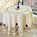 Luxury Cutwork Handmade Embroidery Floral Jacquard Table Cloths Cover Rectangular 59 x 86 inch Approx