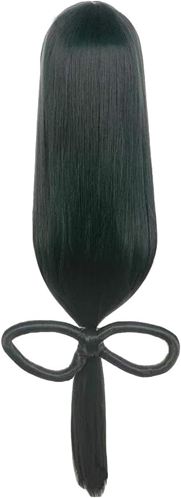 Tsuyu Asui Wig Cosplay Froppy Wig Mha My Hero Academia Tsyu Hair with Bow Accessories for Kids Women