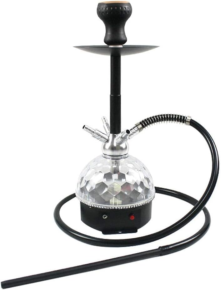 Hookah Set LED Shisha Modern Acrylic Bubble Hookah One Hose Big Smoke