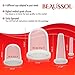 Cupping Therapy Set | Anti Cellulite Cup and Anti Cellulite Brush | Massage Cups with Cellulite Massager | 4 x cups and 1 x brush | Sorano by BEAUSSOL