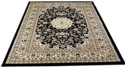 Persia Rug Color Black 100% Polypropylene Exact Size 5'4"x7'5"