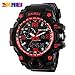 Big Dial Digital Watch S Shock Men Military Army Watch Water Resistant LED Sports Watches (Green)