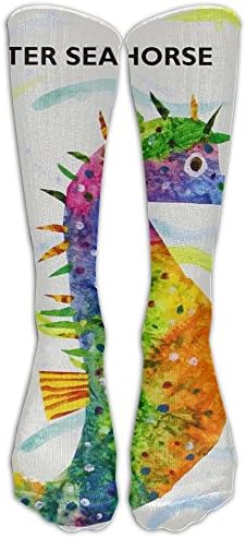 Long Mister Seahorse Socks Women's Winter Vintage Cotton Wool Knit Long Crew Socks
