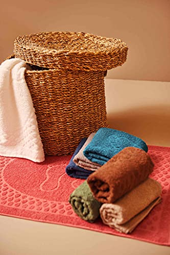 Kit Com 5 Toalhas de Piso Para Banheiro - 45x70cm - Sublime (Cores Masculinas)