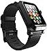 LUNATIK EPIK Aluminum Case and Leather Strap for Apple Watch Series 1, Black/Black