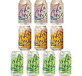 La Croix Mango, Peach-Pear, Apricot - Variety Pack, 12oz Cans (10-Pack Variety, Total of 120 Oz)