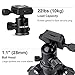 K&F Concept Ultra Compact and Lightweight Aluminum Travel Tripod with Monpod,360° Panorama Ball Head Compatible with Canon Nikon DSLR Cameras