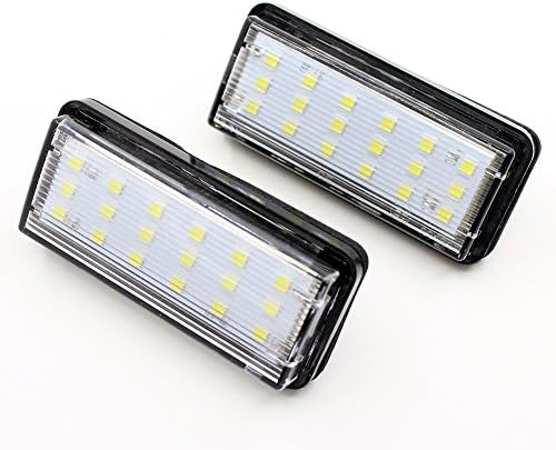 Xinctai 1Pair White Car LED Number License Plate Light Kit For Lexus LX470 GX470 Toyota Land Cruiser 120 Prado Land Cruiser 200