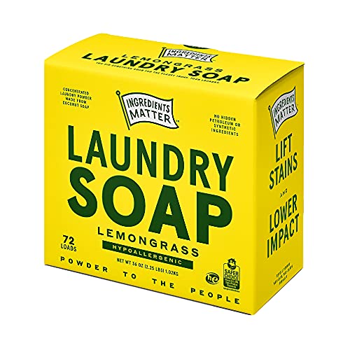 Ingredients Matter Laundry Soap Powder Lemongrass Scent HE