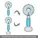 Welltop Handheld Fan USB Rechargeable Desk Fan Portable Small Fans 3 Speeds Personal Fan for Home Office Travel