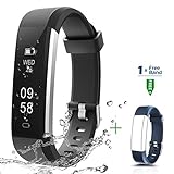 Fitness Tracker, CHEREEKI Activity Tracker IP67 Waterproof with Replaceable Strap, Smart Sports Watch Wristband Slim Bracelet Compatible with Android and iOS Smartphones