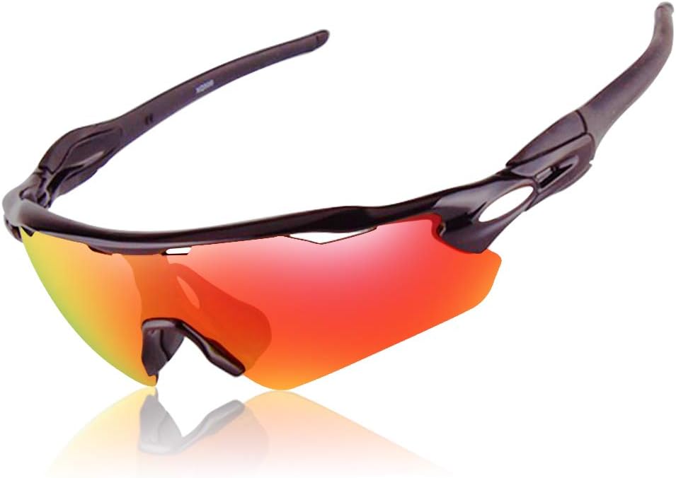 Sports Polarized Riding Running Sunglasses Changeable Lenses for Baseball Driving Fishing Golf Baseball Golf