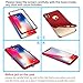 iPhone X Case, iPhone Xs Case, with[2 x Tempered Glass Screen Protector] ORETech 360° Full Body Shockproof Protection Cover Ultra-Thin Hard PC + Soft Rubber Silicone Case for iPhone X/XS- Red