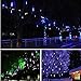 OFTEN 8 x 30cm Meteor Shower Rain LED Tube String Christmas Xmas Light (Blue)